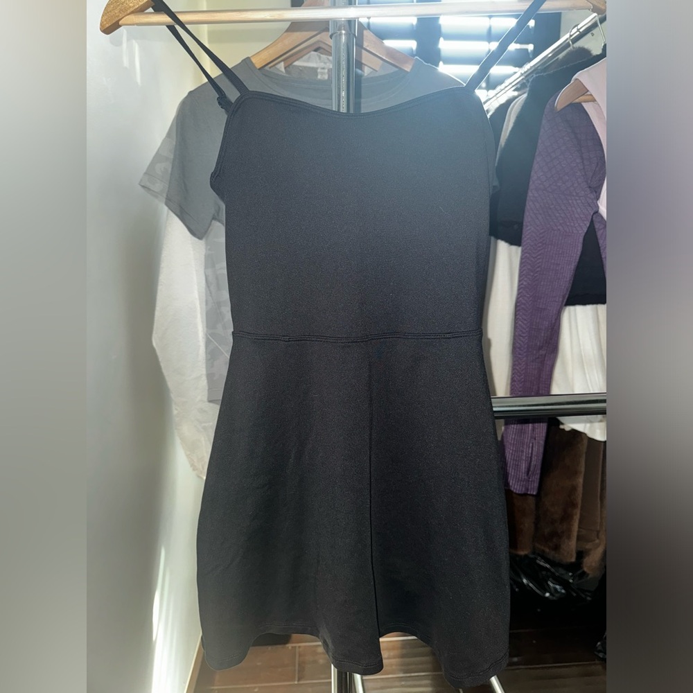 ALO Yoga - Alosoft Black Courtside Tennis Dress - Size XS